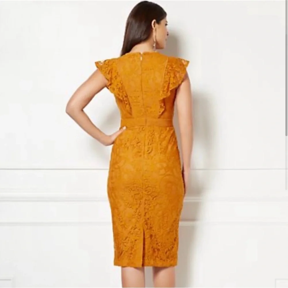 eva mendes for New York & Company Sleeveless Lace Sheath Dress - Picture 2 of 10